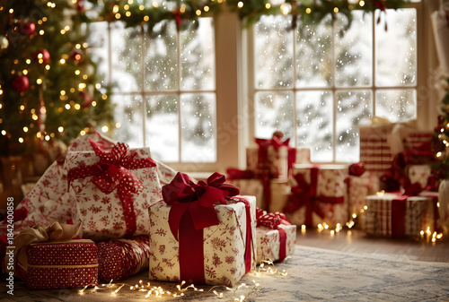 christmas gifts under the fir