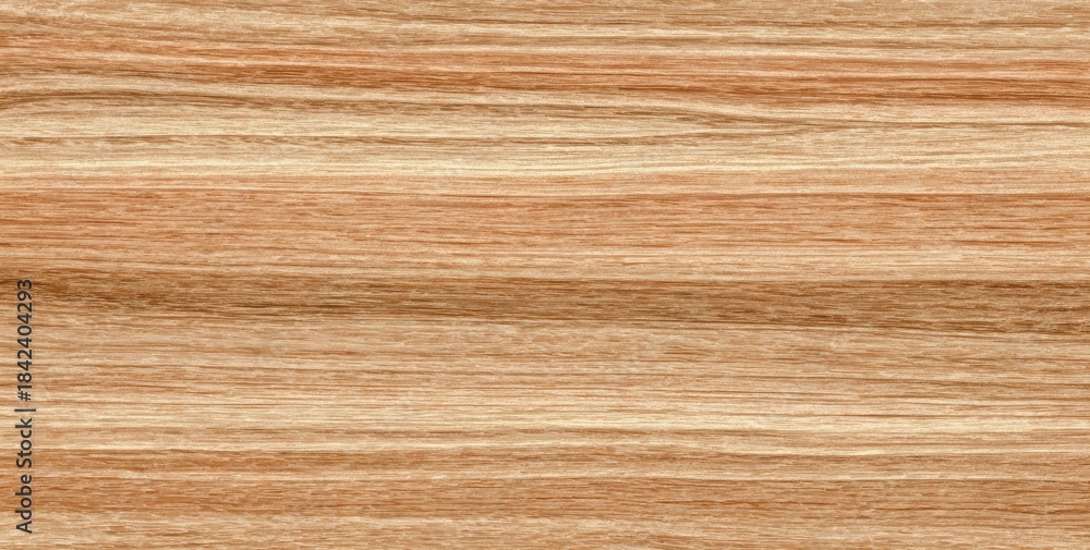 Naklejka premium Close-up of light brown, horizontal wood grain texture with linear patterns