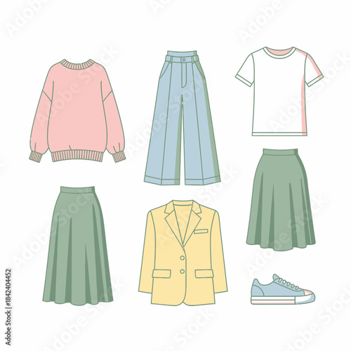 Fashionable Outfit Collection - Stylish Wardrobe Essentials for Women.