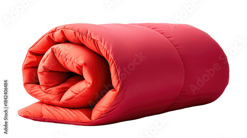 Cozy Red Sleeping Bag for Outdoor Adventures and Camping Trips