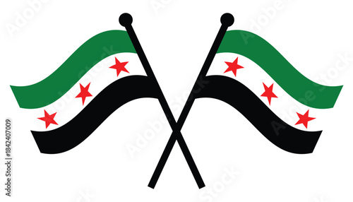  Syria Flag symbol.