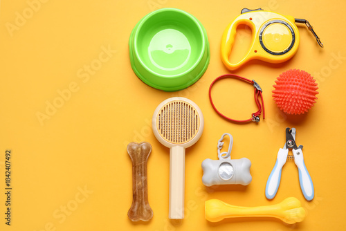 Food bowl and different pet...