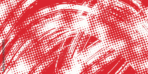 red and white brush wrap car sticker pattern abstract. Vector ilustration, eps 10.