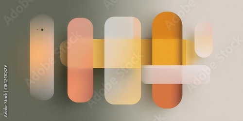 Abstract Gradient Shapes Modern Design Elements for Branding