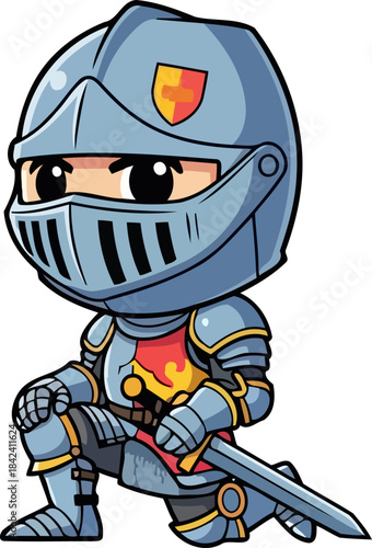 fantasy realms faithful sentinel a humble heros pledge for noble quests, isolated on transparent background