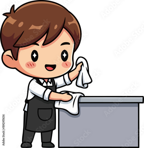 everyday radiance the chibi stewards commitment to sparkling clean spaces, isolated on transparent background