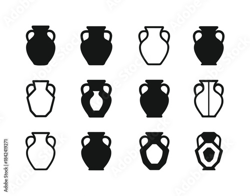 Flea Market Logo Variations. Flea market finds. Icon set. Set Lo