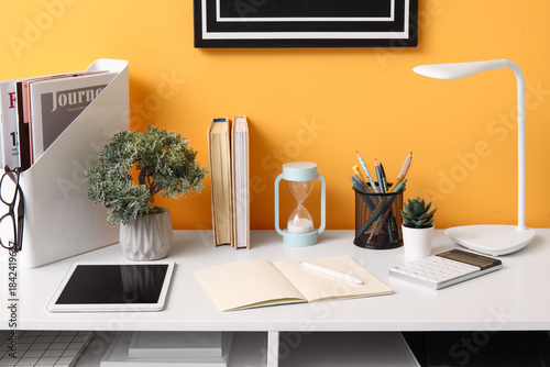 Comfortable workplace with ...