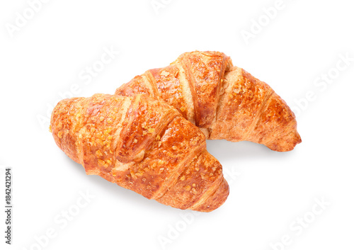 Fresh baked golden croissan...