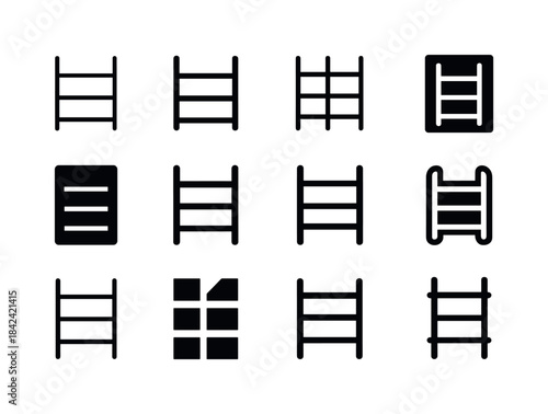 Vertical Storage Logos. Using vertical storage solutions. Icon s