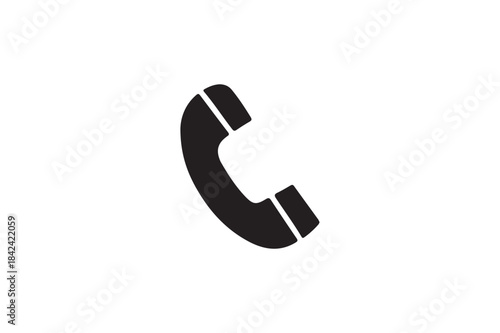 Phone icon in trendy flat style isolated on white background. Telephone symbol. Vector illustration.

