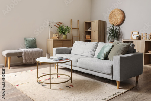 Interior of modern living r...