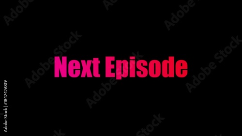 Next Episode Text Animation | Cinematic Transition Motion Graphic