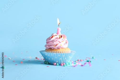 Delicious birthday cupcake ...