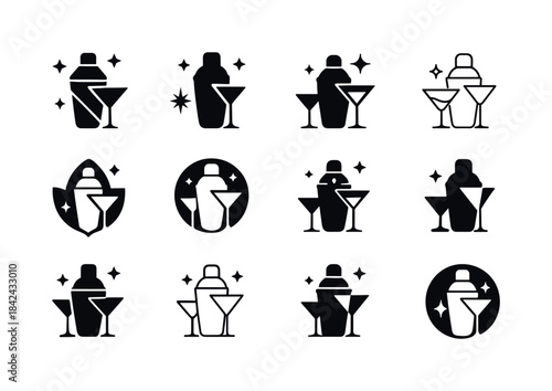 New Year's Party Icons. New Year