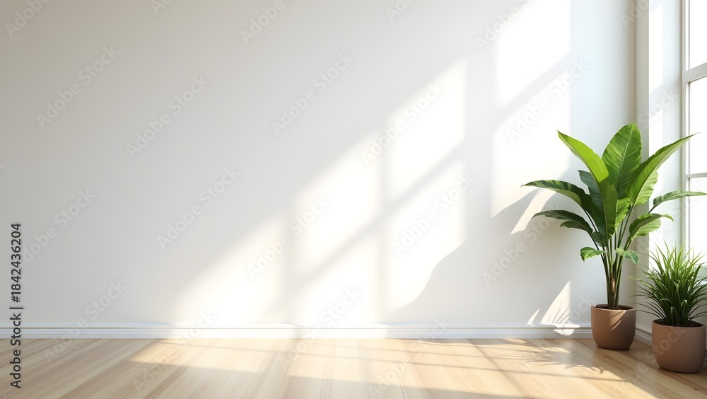 Fototapeta premium Clean Bright White Room