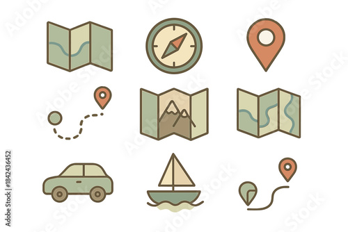 Exploring outdoor adventures with maps, navigation tools, and modes of transport for weekend travels and excursions