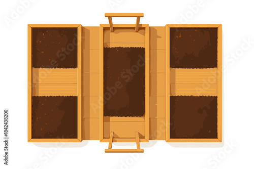 Raised garden beds for vegetable planting in a backyard setup designed for easy access and organization