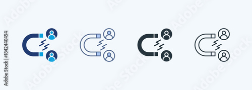 Customer Retention Icon Multiple Style