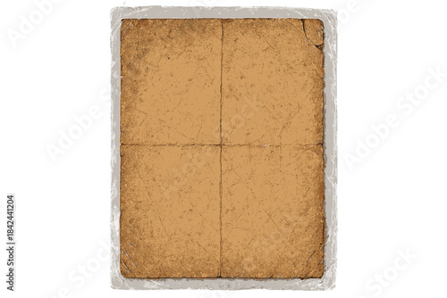 Classic light brown paper sheet placed on a flat surface in a well-lit room during the daytime hours