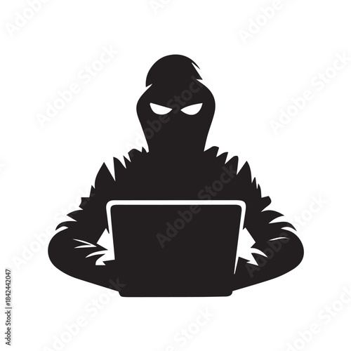 man working on laptop