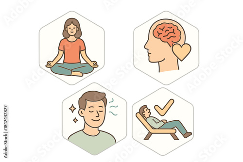 Mindfulness practices for mental well-being and relaxation techniques to improve emotional health