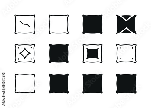 Living Room Icons. Living room. Icon set. Set Logo of living roo