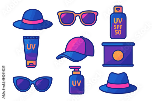 Summer essentials for sun protection and outdoor fun with stylish accessories