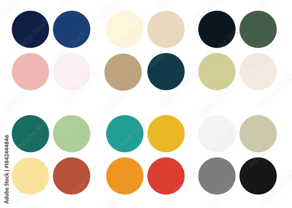 Fototapeta premium Abstract Color palette