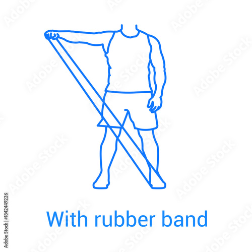Resistance Band Exercise Icon Vector

Rubber Band Training Outline Symbol