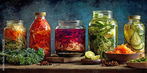 Preserved Palette: The Art of Fermentation, ai generated.