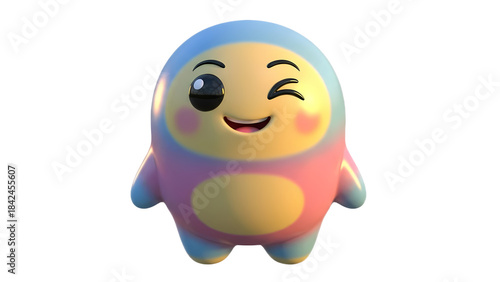 3d emoji emote for social media icon cute character design 