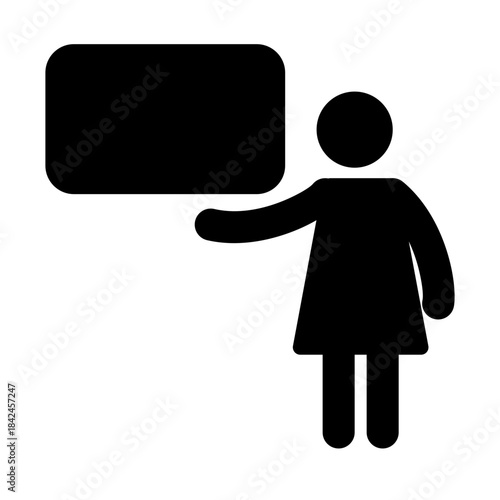 Woman Pointing Presenting Showing Guide Female