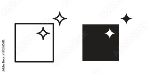 Clean icons on white background. Line vector sign, symbol for web and mobile