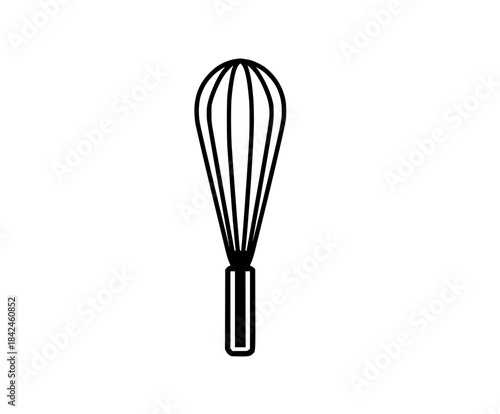 Whisk dreams, culinary masterpiece | Clean, isolated vector art for creative projects.