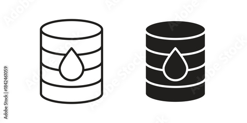 Commodity icons on white background. Line vector sign, symbol for web and mobile