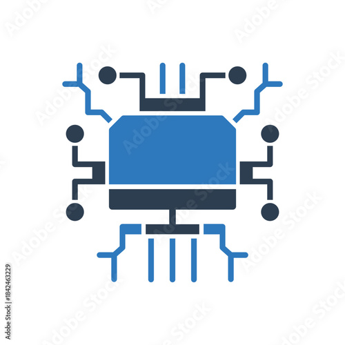 Ai Computer Icon Sign Symbol