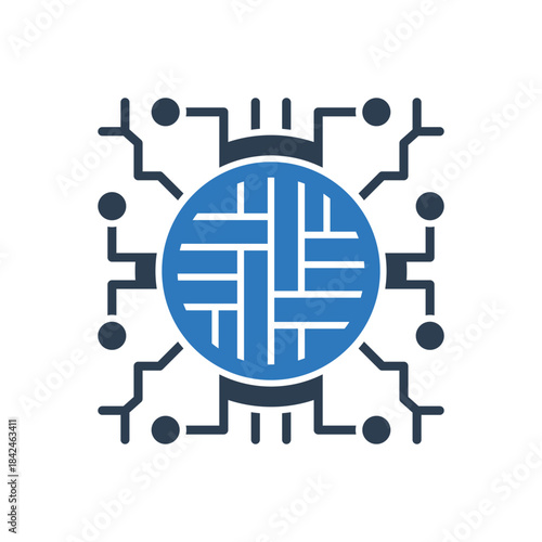 Circuit Icon - Hardware Icon - Ai Technology Icon
