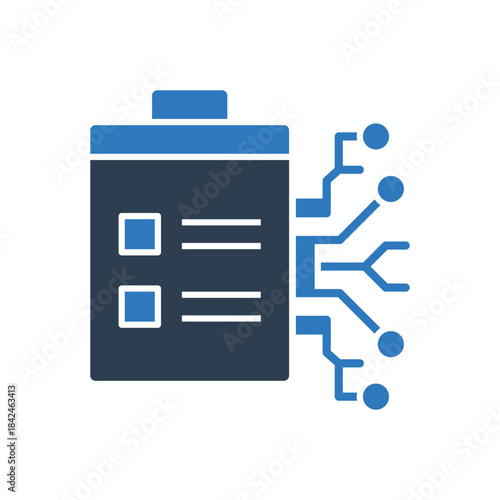 Ai Clipboard Icon - Ai List Generate Icon