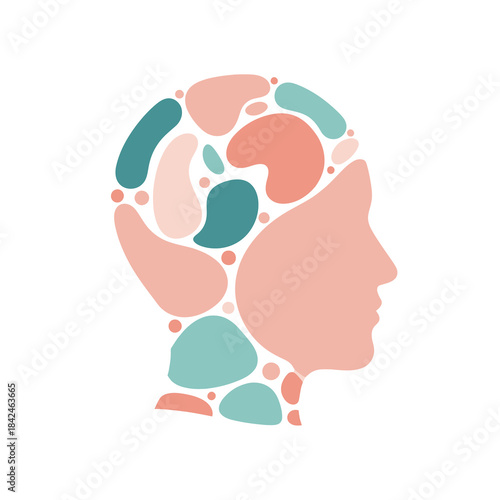 Exploring mental landscapes a symbolic illustration representing the intricate cognitive patterns within the human mind, crucial for autis and psychology insights