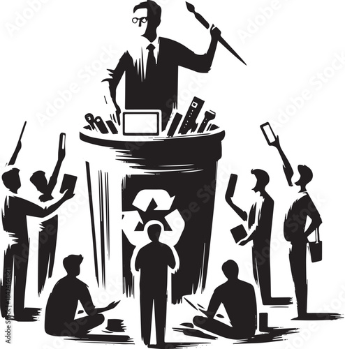 Electronic Waste Recycling Education Seminar with Brush Stroke I