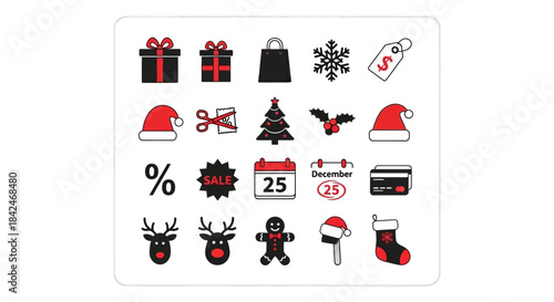 Festive Icons: A collection of meticulously crafted festive icons, each radiating the warmth and joy of the holiday season, offers a visual symphony of festive cheer.