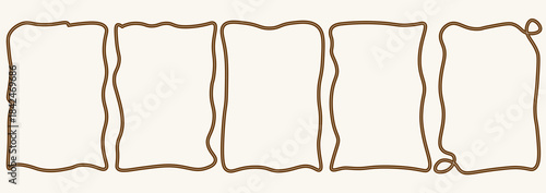 Continuous Line Abstract Frames Set