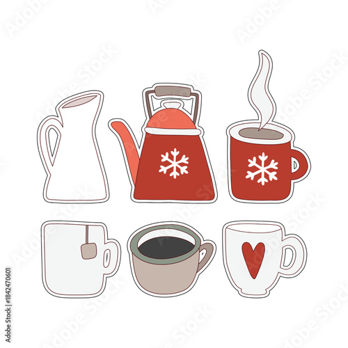 Cozy winter hot drinks kitchenware collection