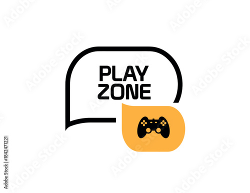 play zone sign on white background