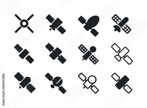 Space Exploration Icons. space exploration. Icon set. Set Logo o