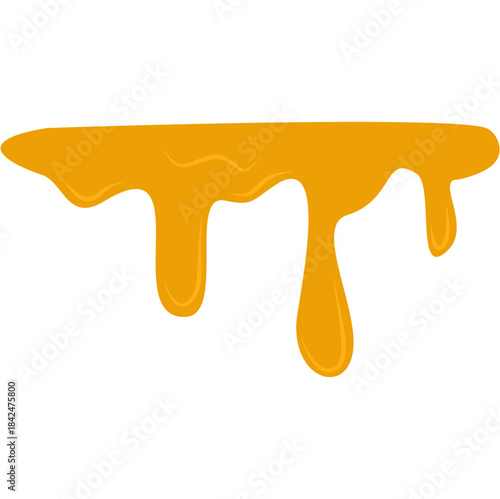 Dripping honey illustration