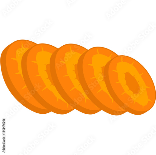 Sliced carrots