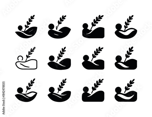 Fresh Sheets Icons. Enjoying the feeling of fresh sheets on the