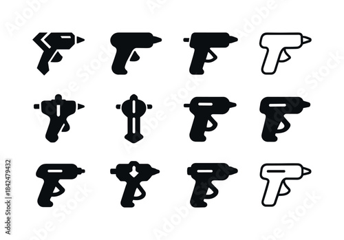DIY Logo Variations. DIY projects. Icon set. Set Logo of DIY pro